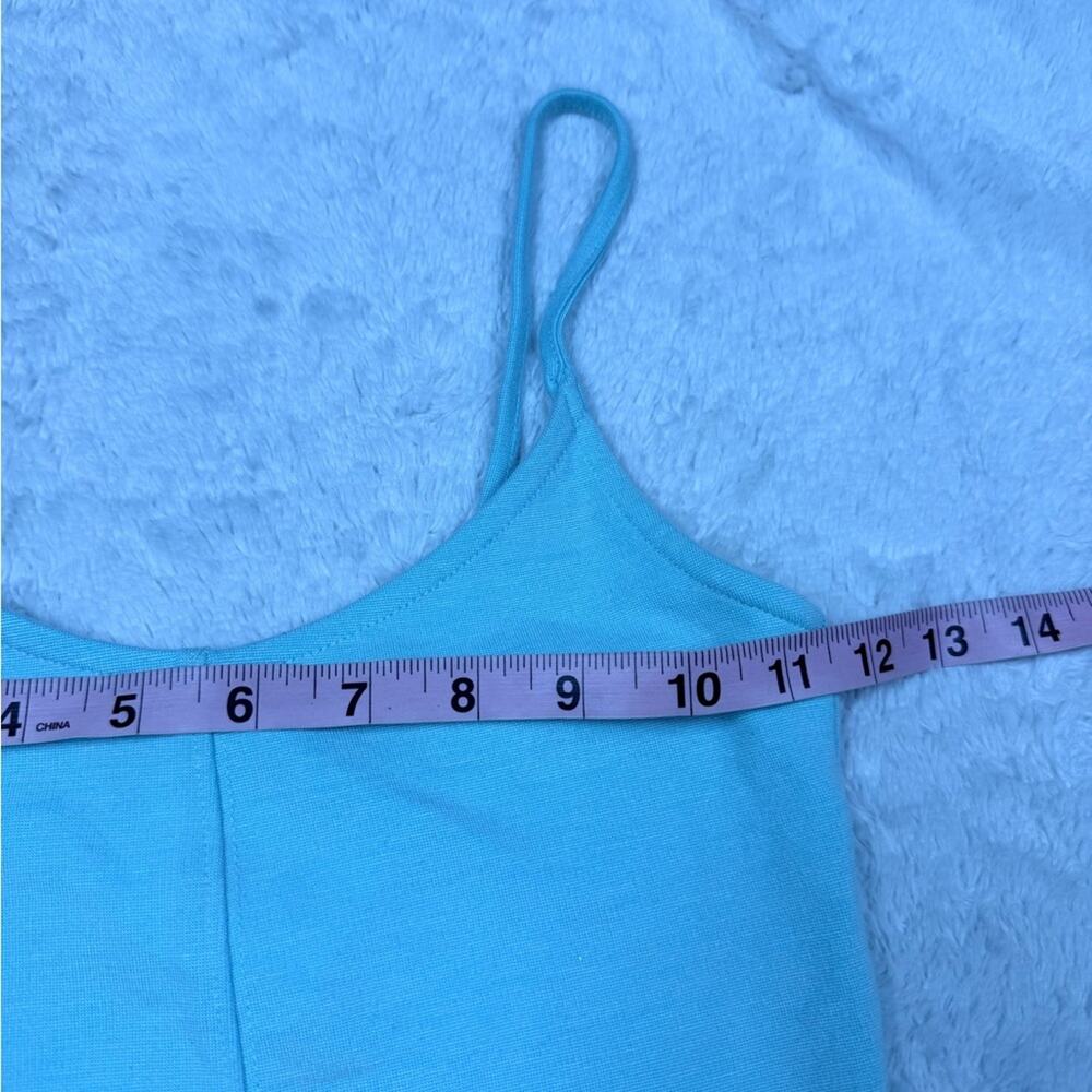 TOPSHOP Aqua Cropped Tank Top - Picture 2 of 5